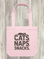 Cats. Naps. Snacks. Edith Tote Bag