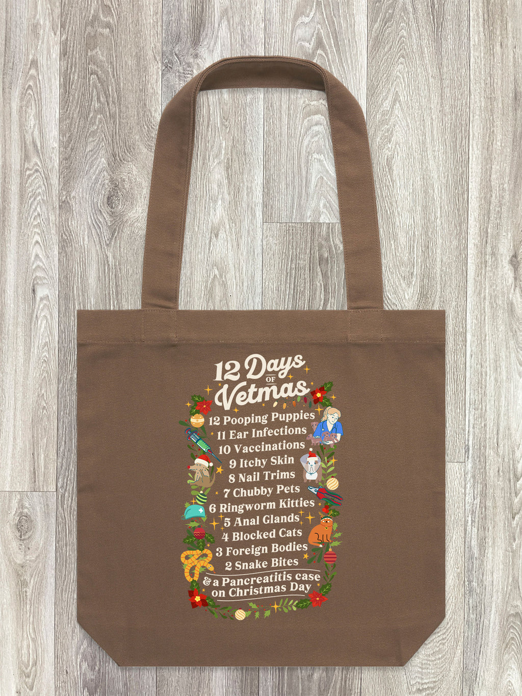 12 Days Of Vetmas Edith Tote Bag