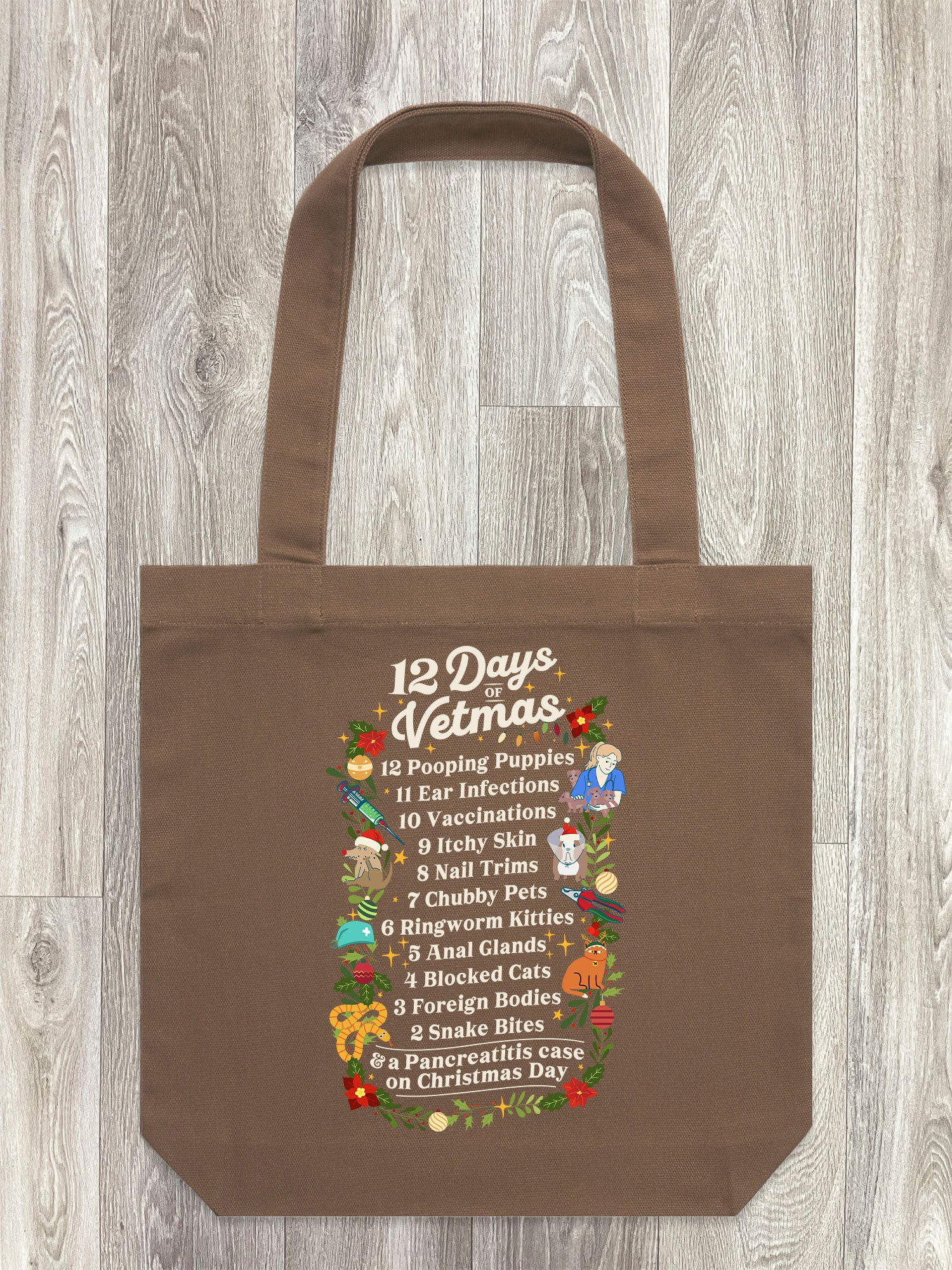 12 Days Of Vetmas Edith Tote Bag