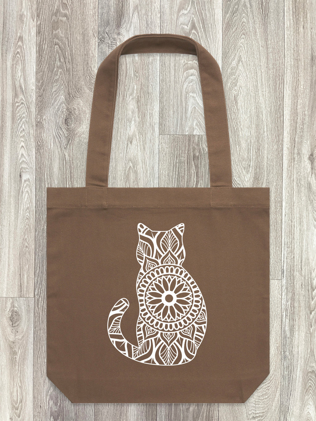 Cat Mandala Edith Tote Bag