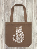 Cat Mandala Edith Tote Bag