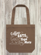 Coffee, Cats & Yoga Mats Edith Tote Bag