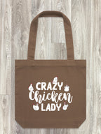Crazy Chicken Lady Edith Tote Bag