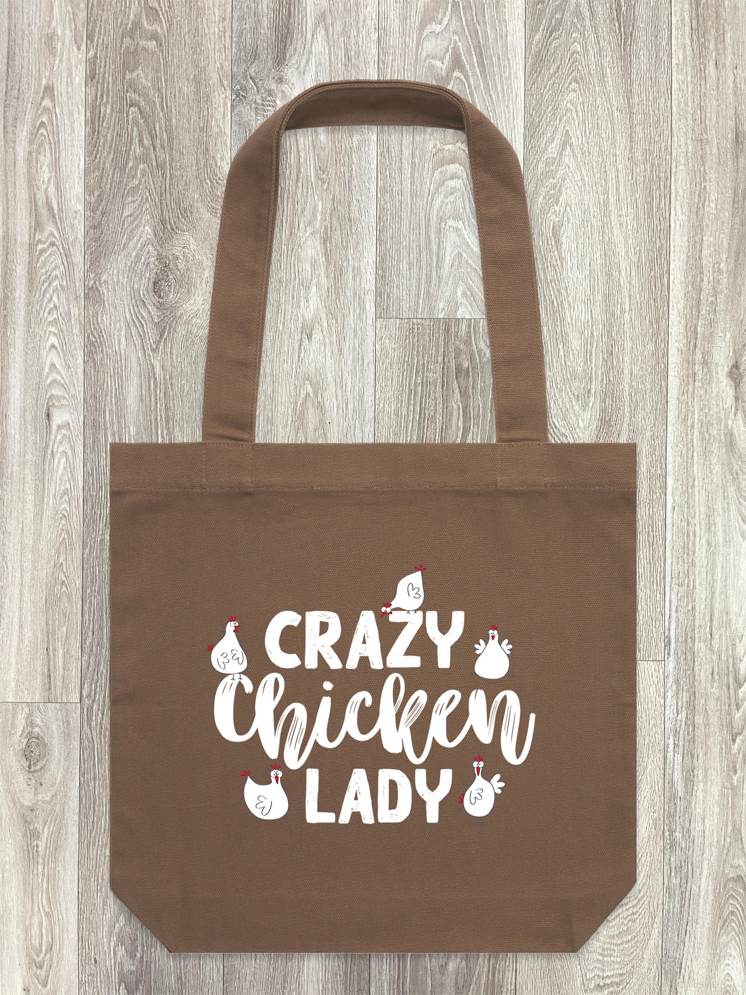 Crazy Chicken Lady Edith Tote Bag