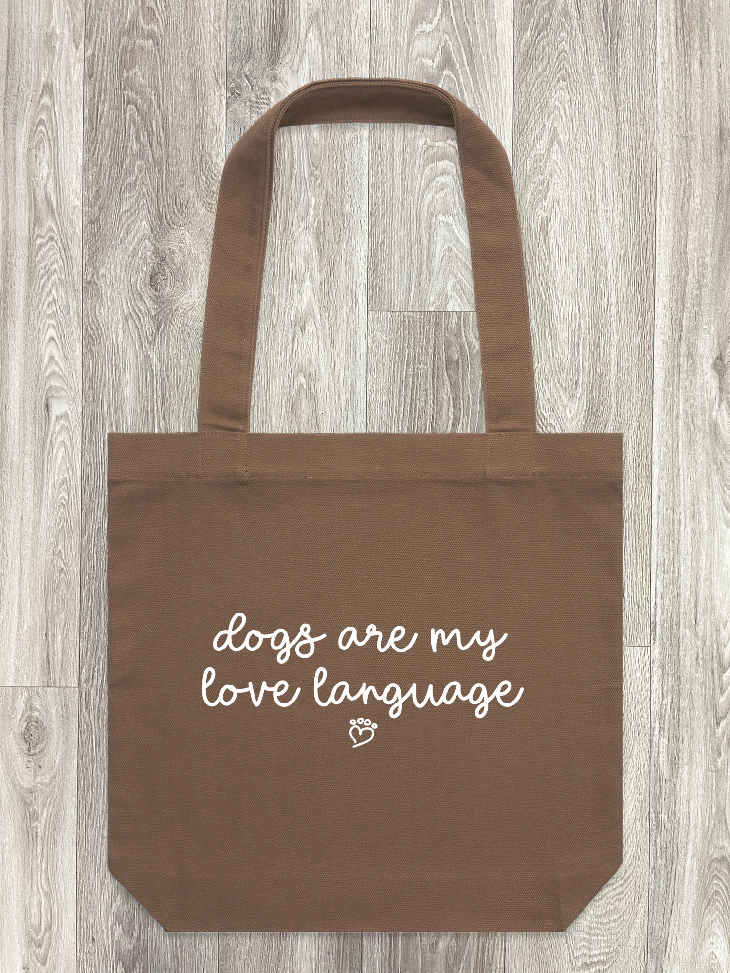 Dogs Are My Love Language Edith Tote Bag