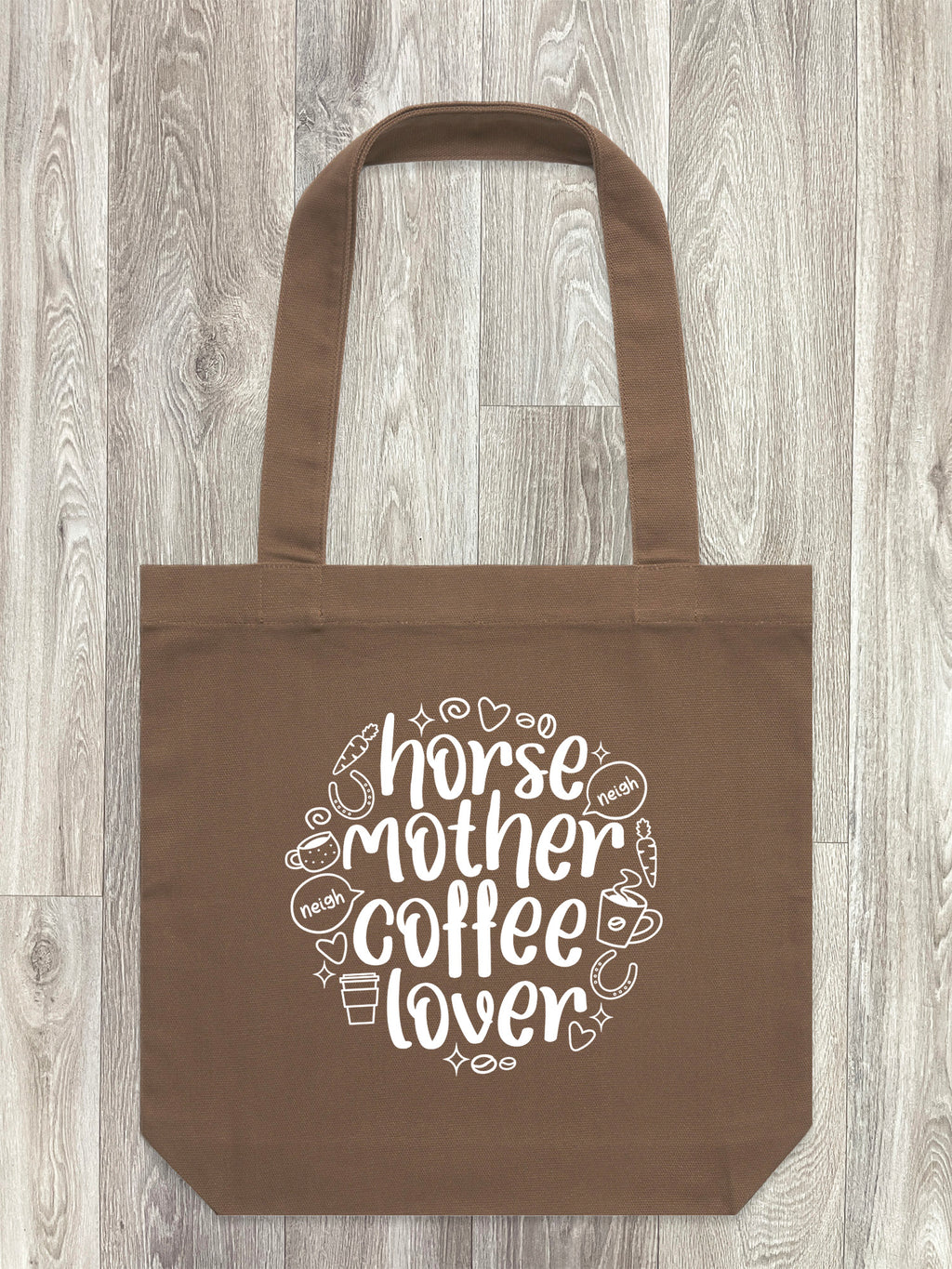 Horse Mother Coffee Lover Edith Tote Bag