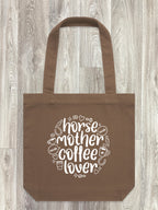 Horse Mother Coffee Lover Edith Tote Bag