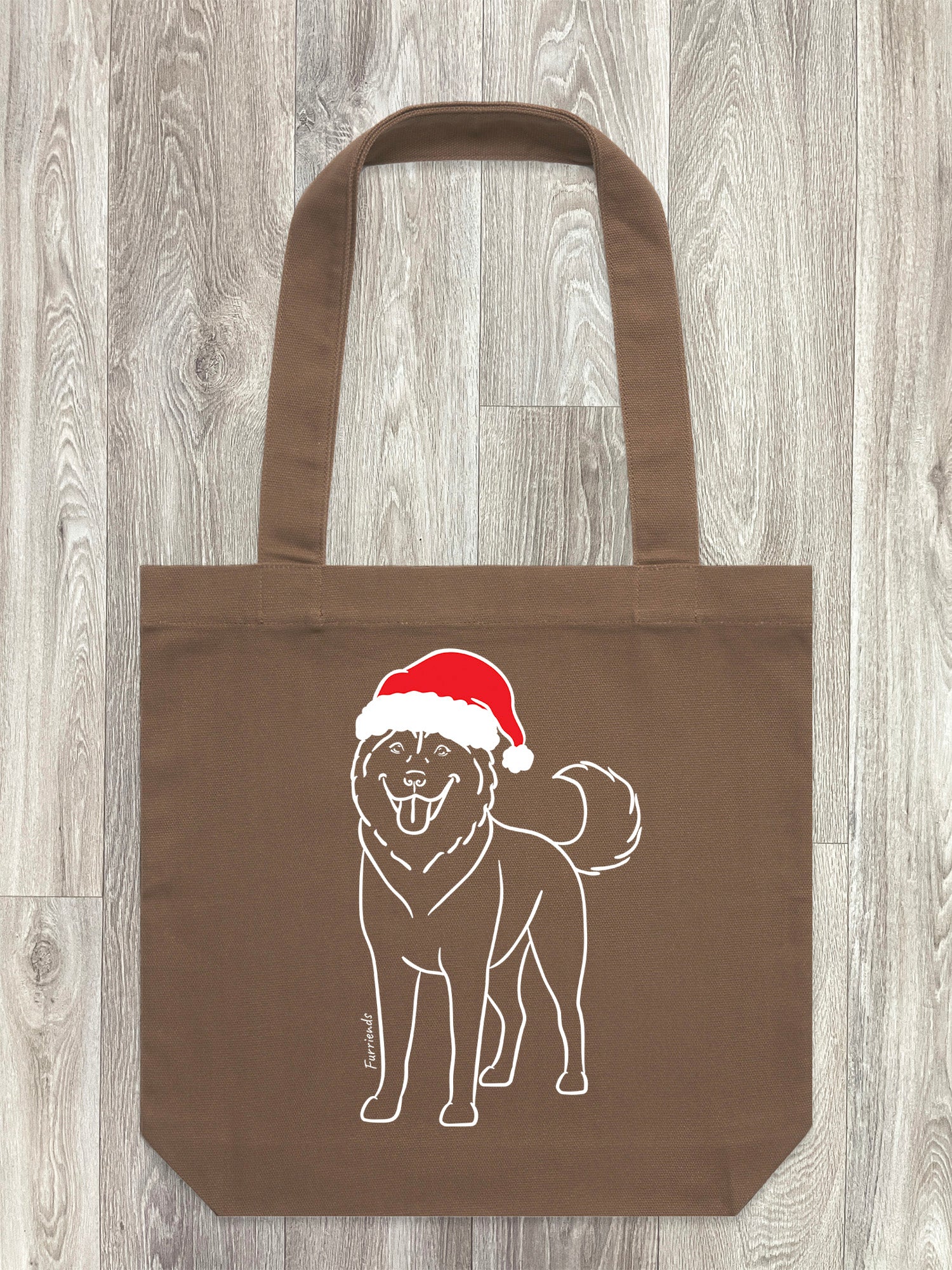 Husky Christmas Edition Edith Tote Bag