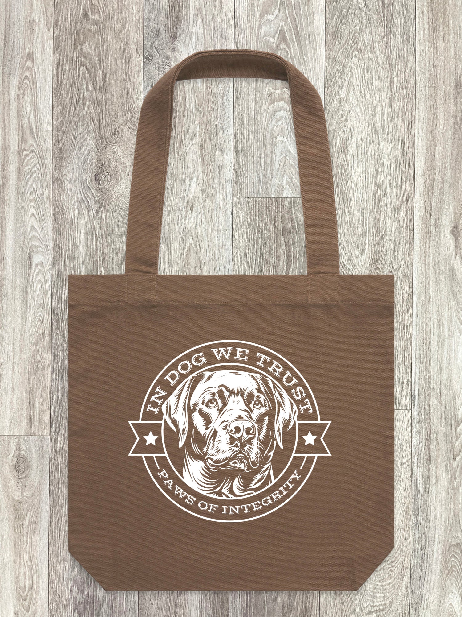 In Dog We Trust Edith Tote Bag