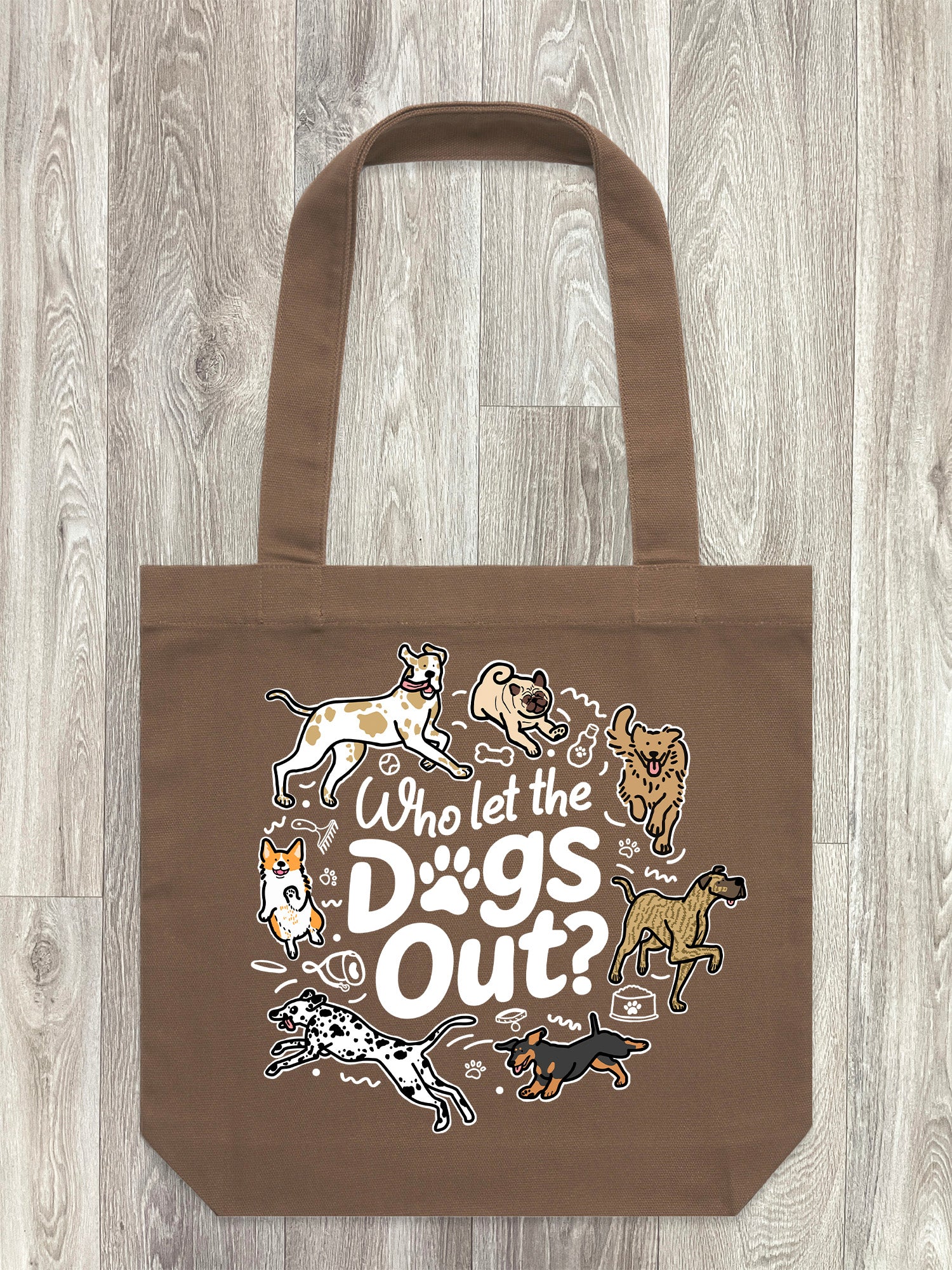 Who Let The Dogs Out? Edith Tote Bag