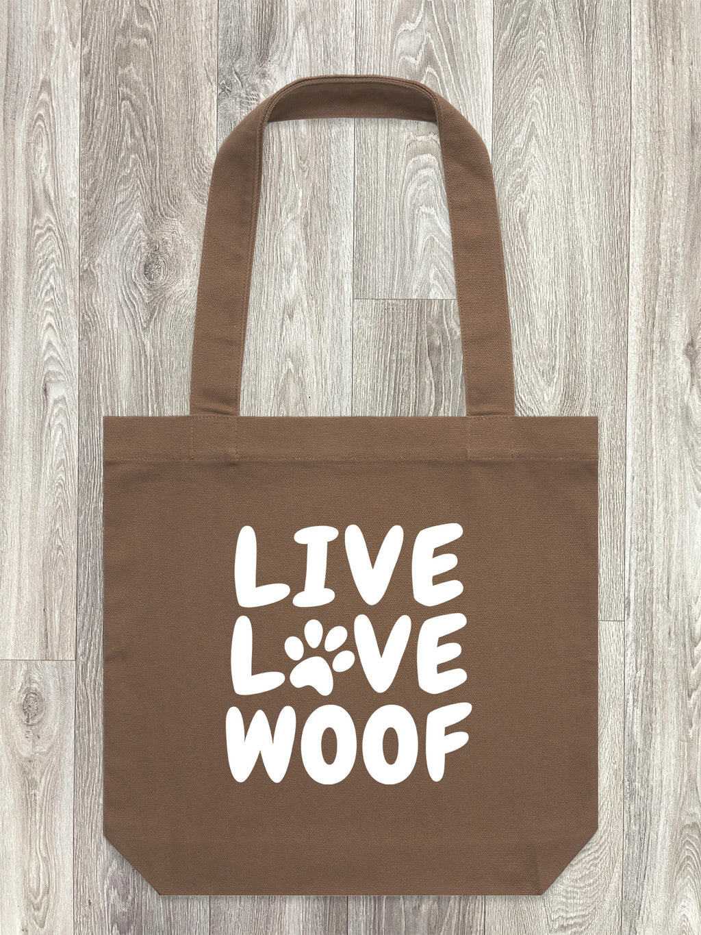 Live Love Woof Edith Tote Bag