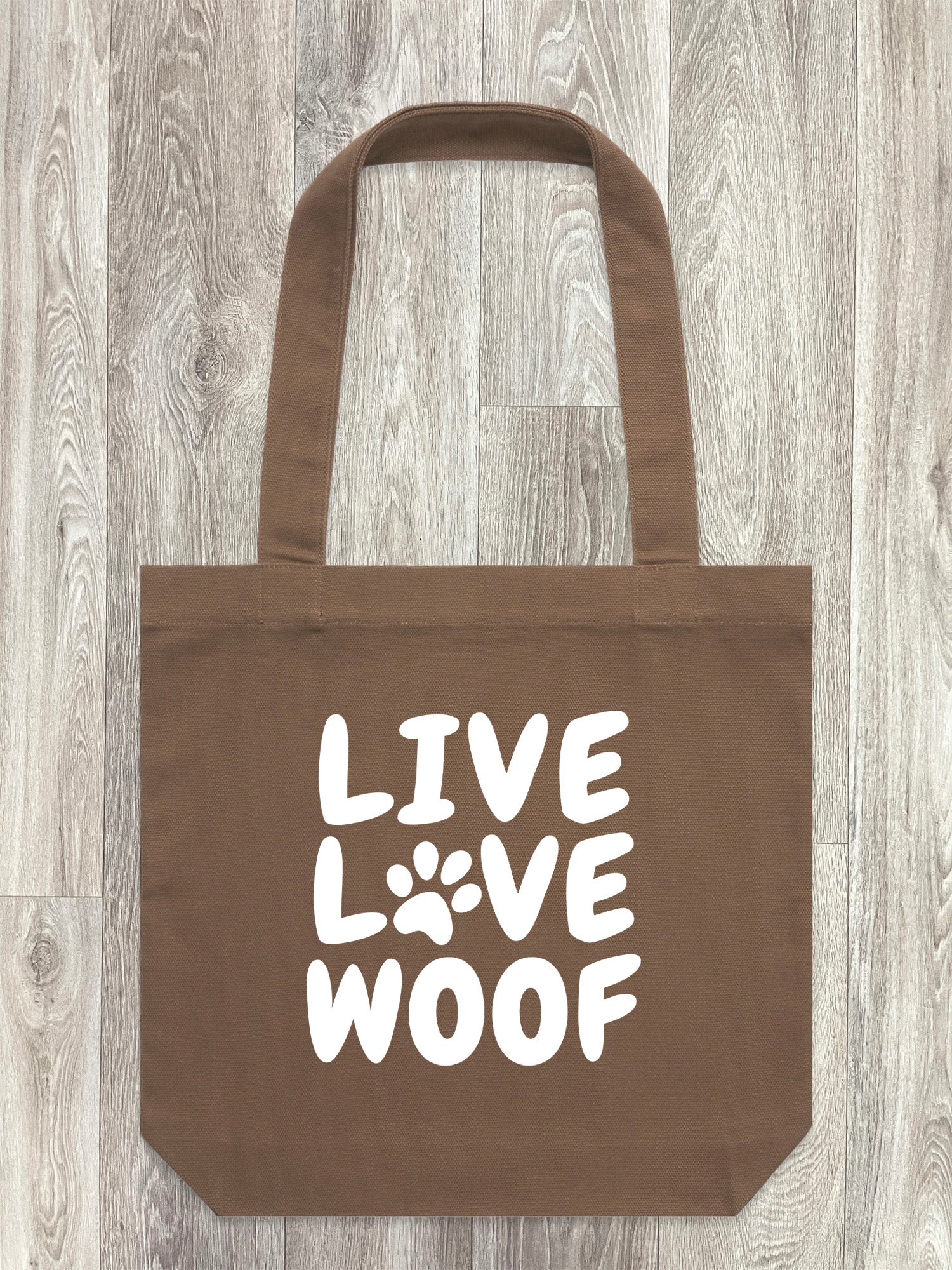 Live Love Woof Edith Tote Bag
