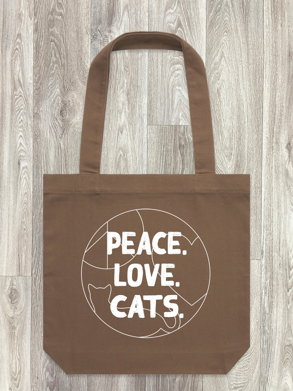 Peace. Love. Cats. Edith Tote Bag