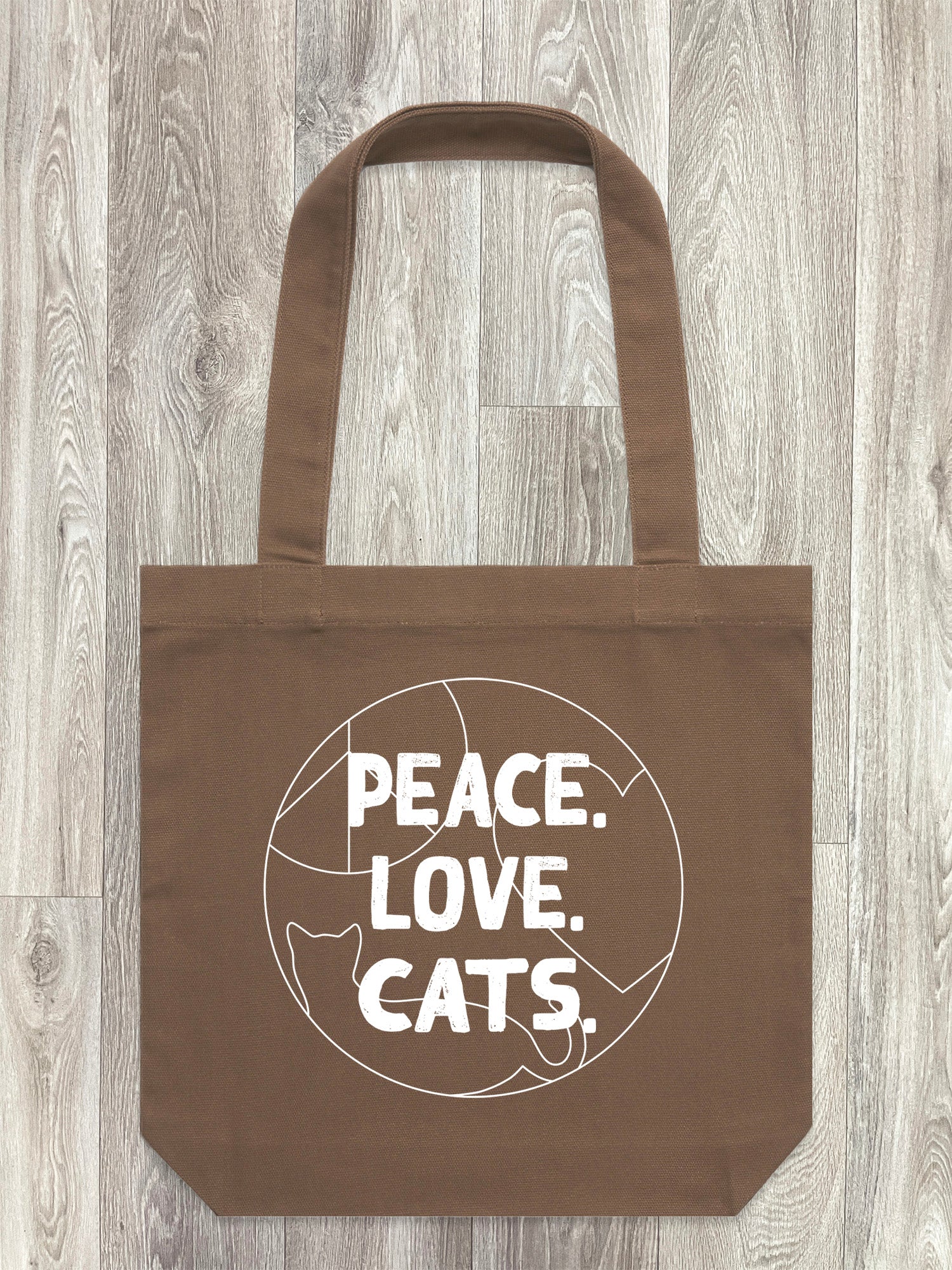 Peace. Love. Cats. Edith Tote Bag