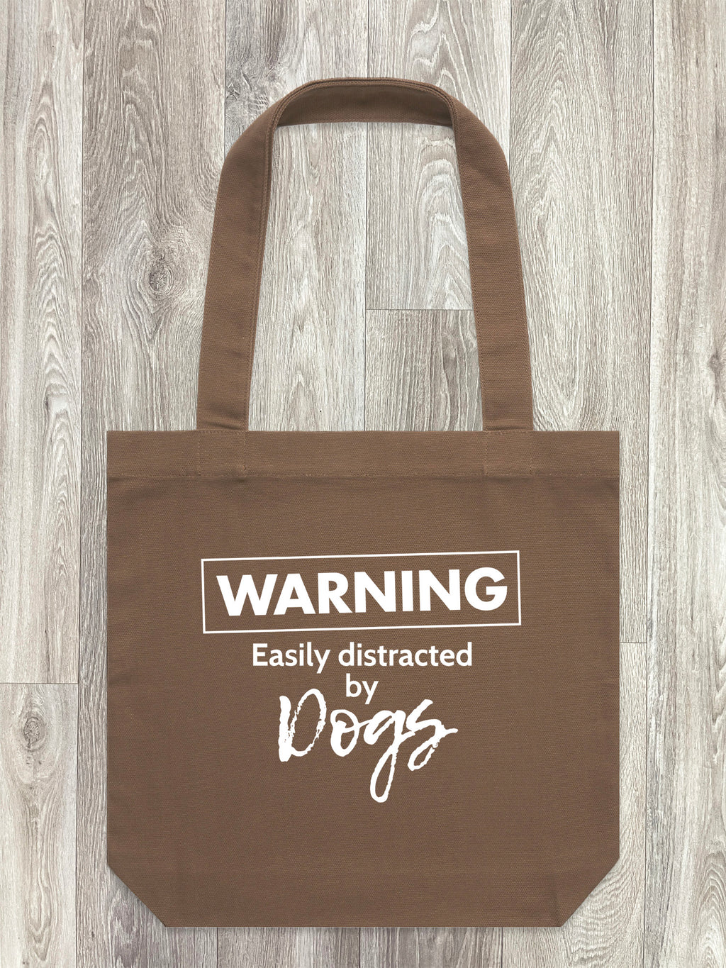 Warning. Easily Distracted By Dogs Edith Tote Bag