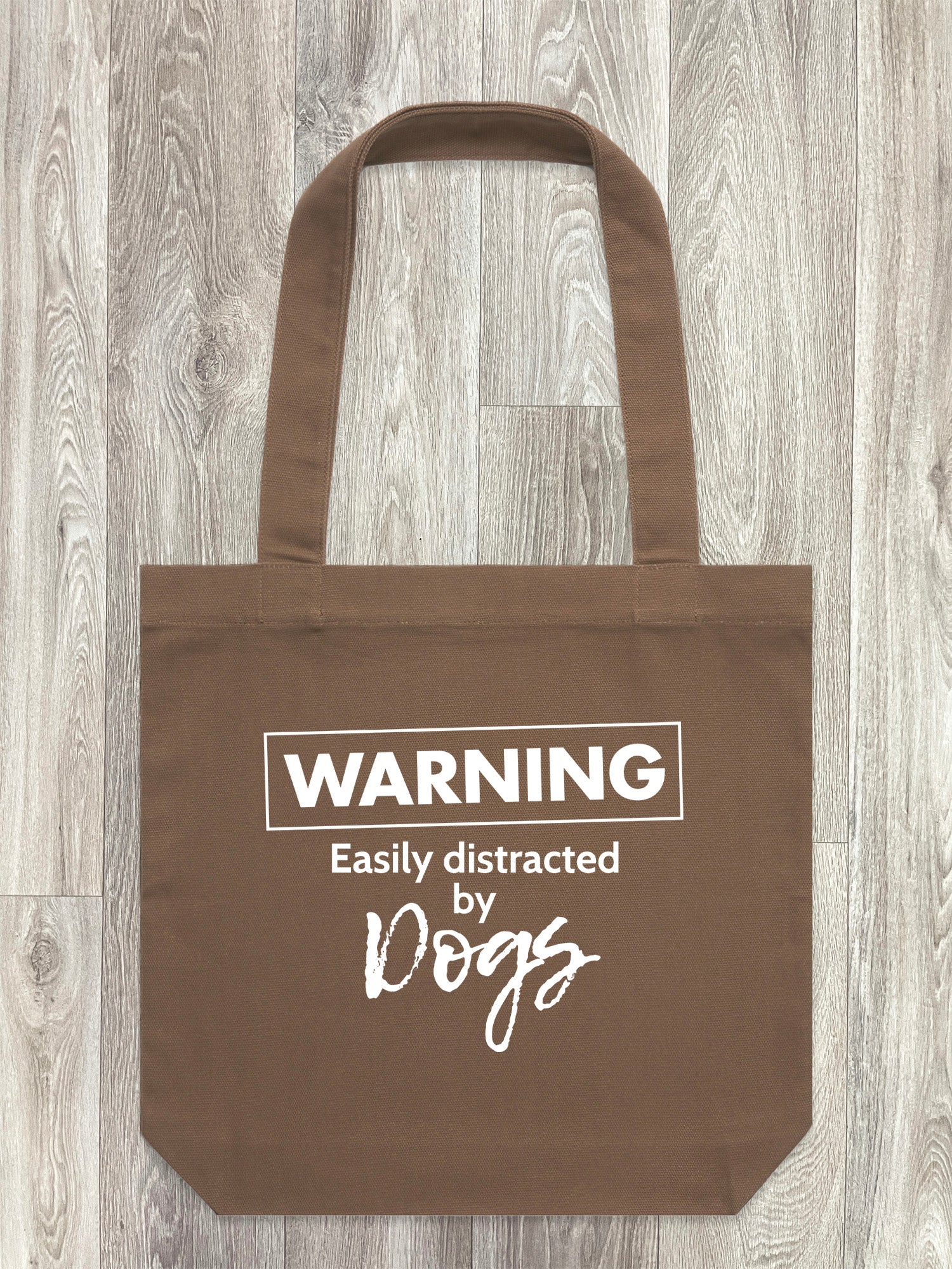 Warning. Easily Distracted By Dogs Edith Tote Bag