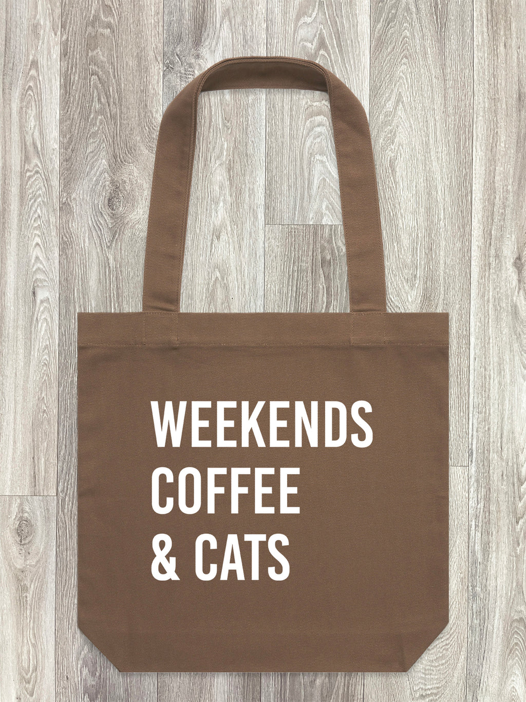 Weekends Coffee & Cats Edith Tote Bag