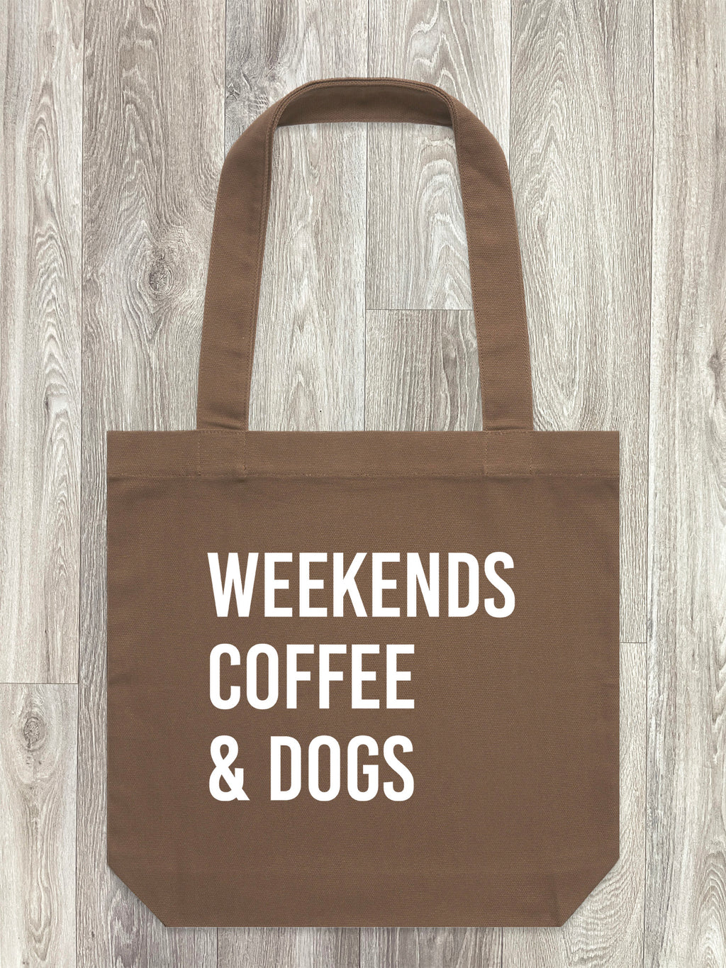Weekends Coffee & Dogs Edith Tote Bag