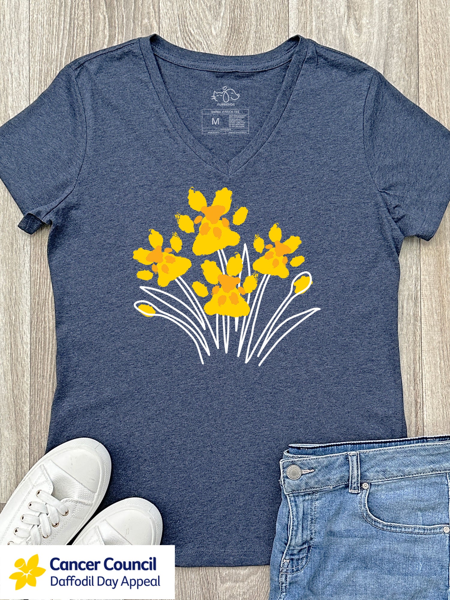 LIMITED EDITION Pawsitive Blooms Emma V-Neck Tee