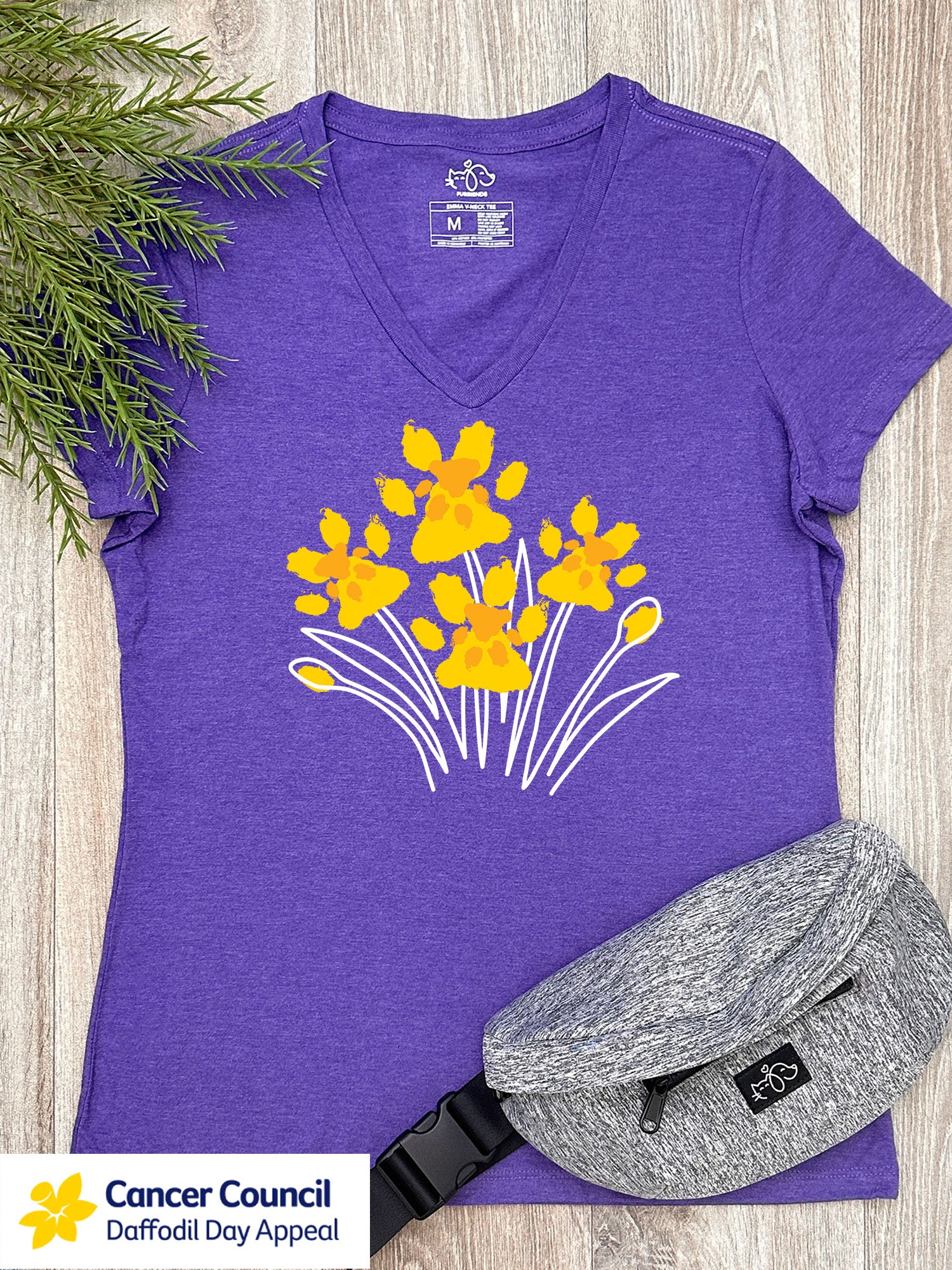 LIMITED EDITION Pawsitive Blooms Emma V-Neck Tee