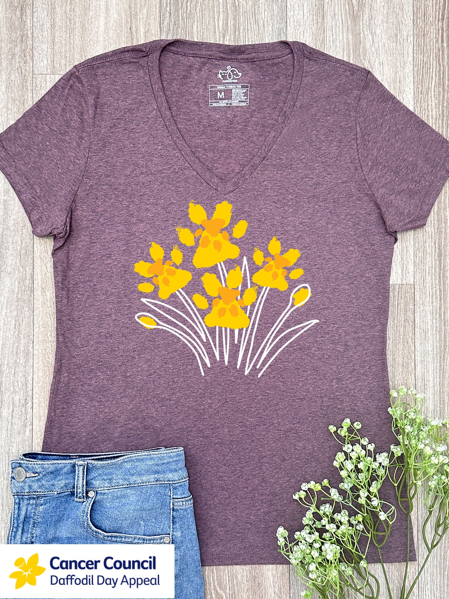 LIMITED EDITION Pawsitive Blooms Emma V-Neck Tee