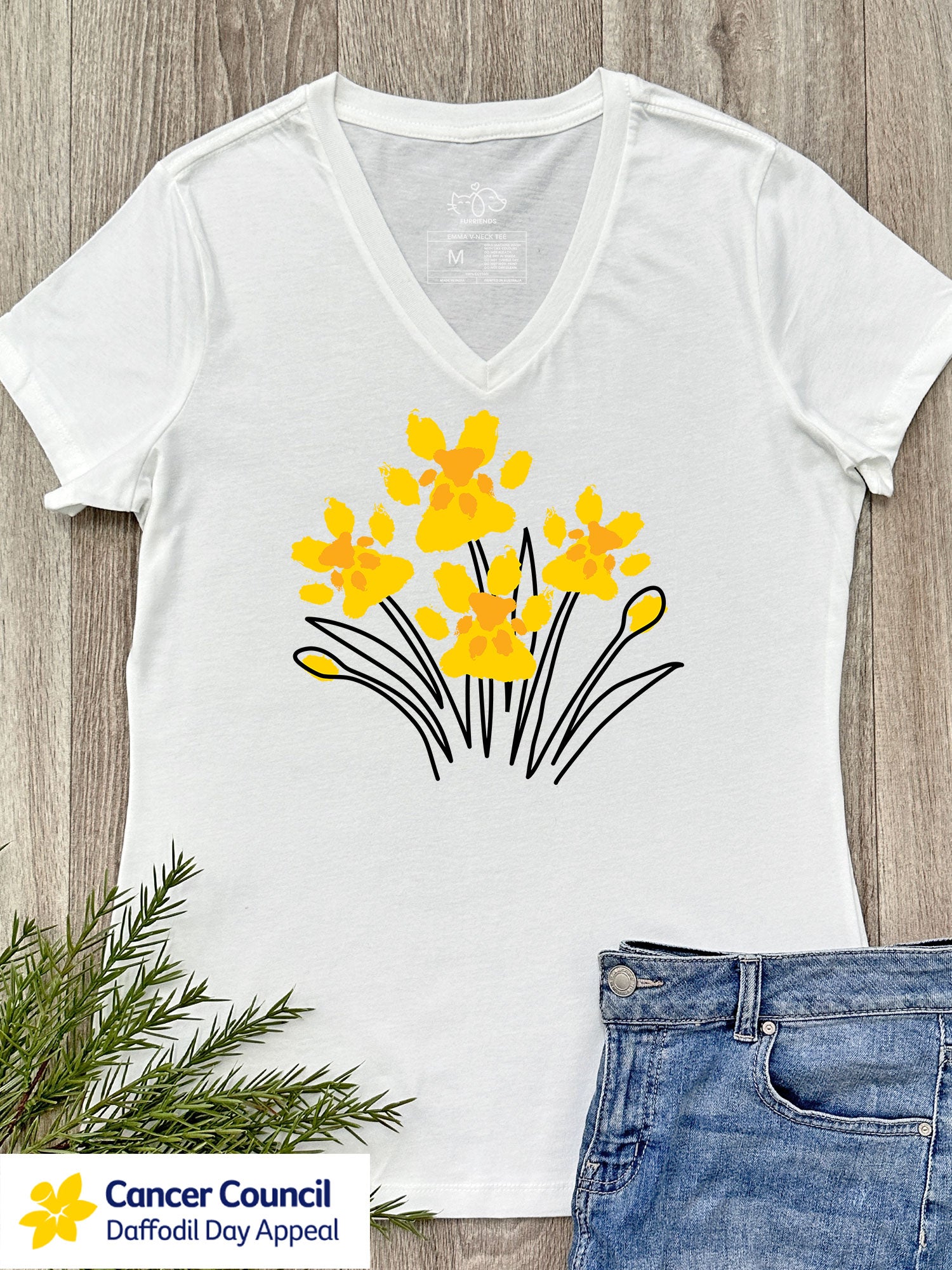 LIMITED EDITION Pawsitive Blooms Emma V-Neck Tee