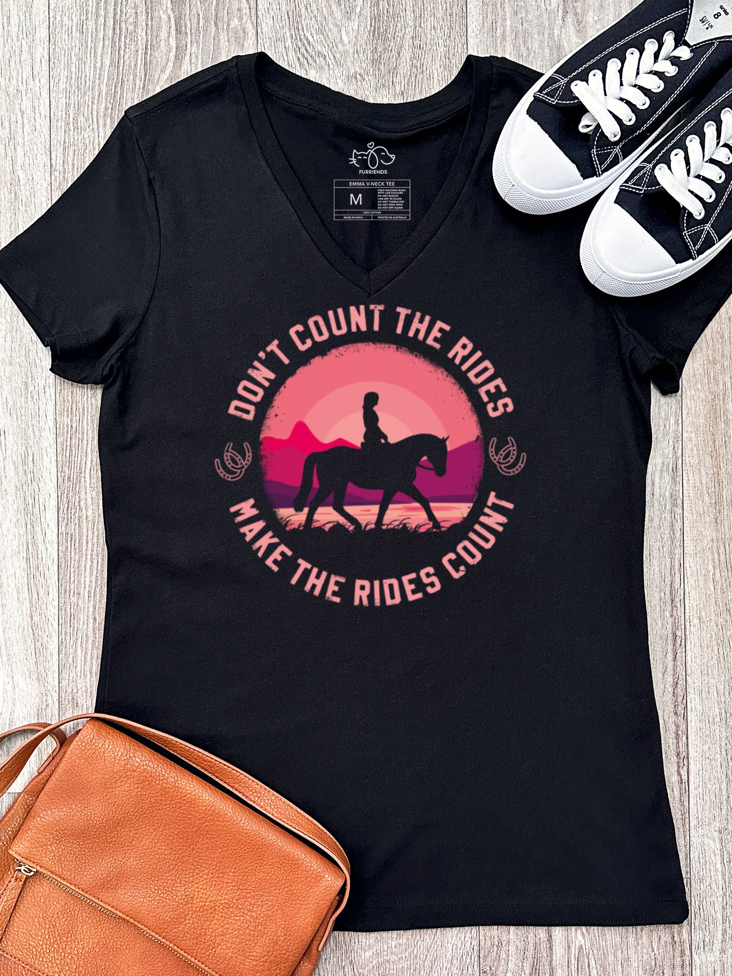 Don't Count The Rides Emma V-Neck Tee