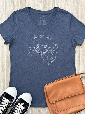 Spotted-Tailed Quoll Emma V-Neck Tee
