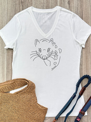 Spotted-Tailed Quoll Emma V-Neck Tee