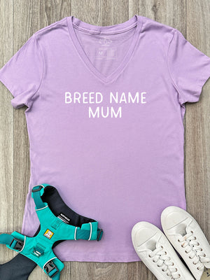 Customisable Breed Mum Emma V-Neck Tee