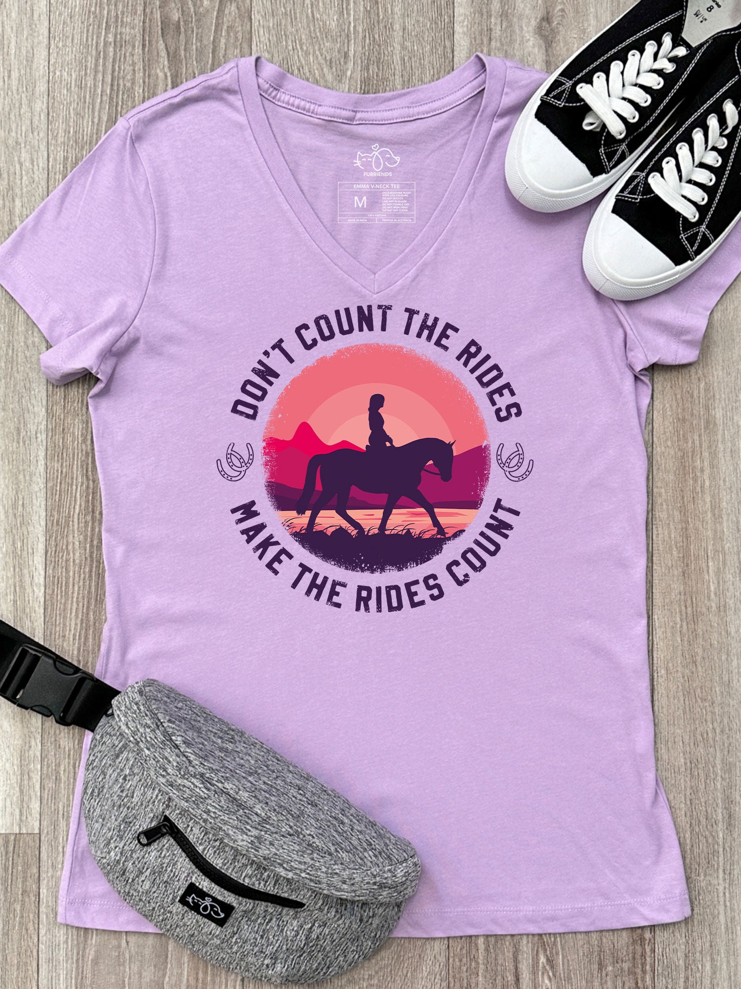 Don't Count The Rides Emma V-Neck Tee