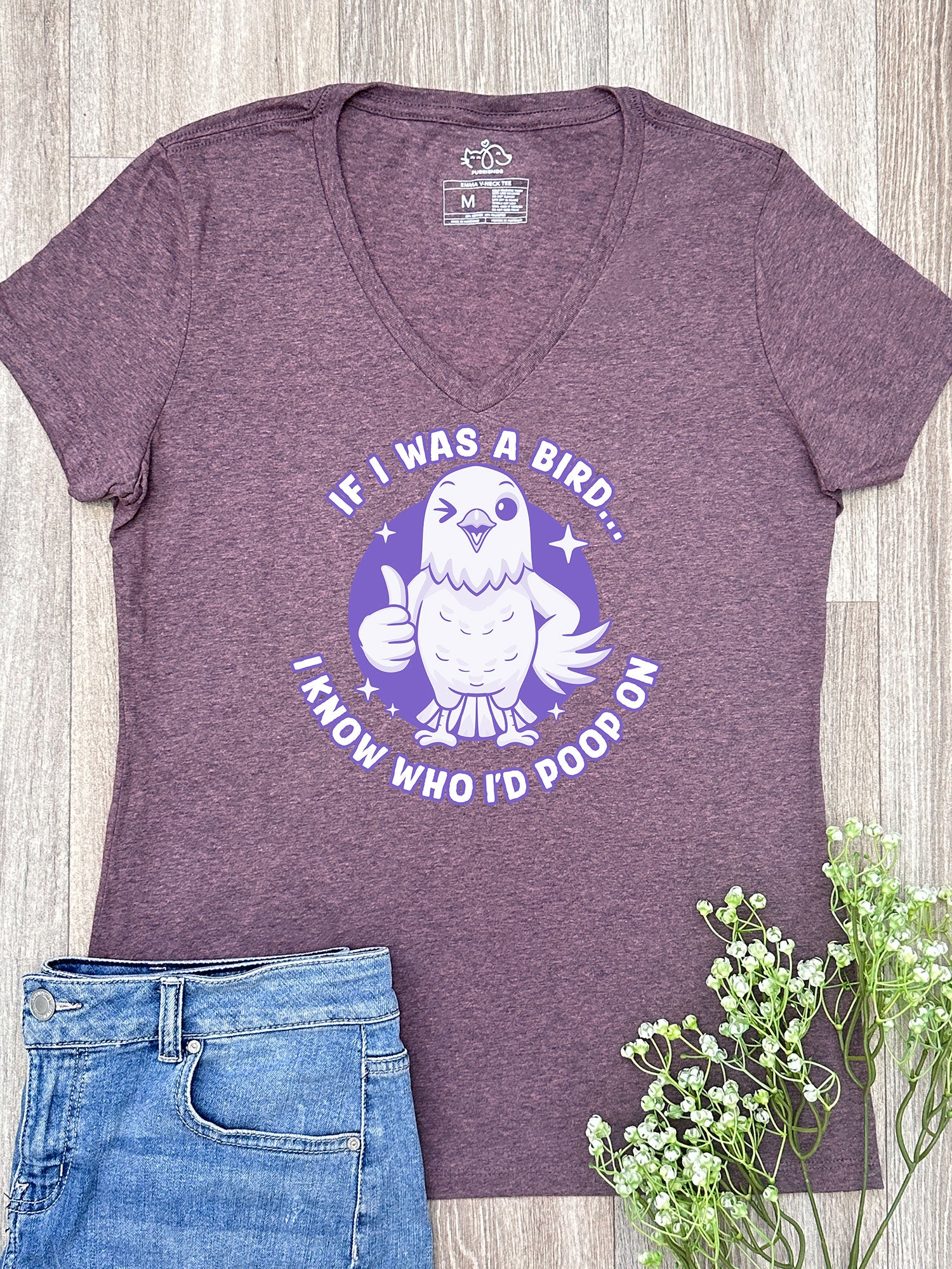 If I Was A Bird Emma V-Neck Tee