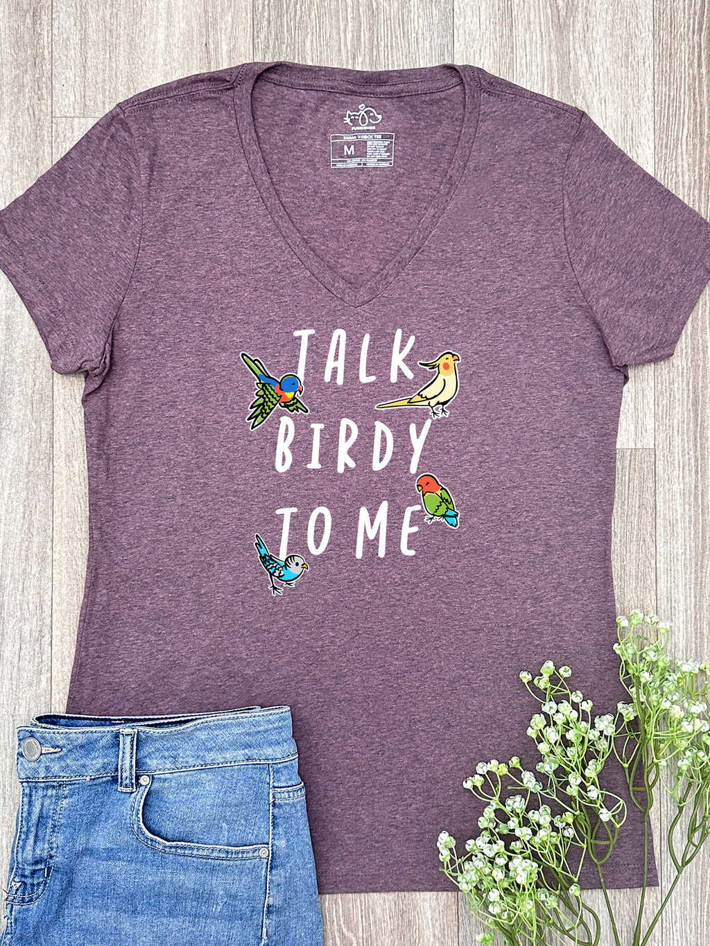 Talk Birdy To Me Emma V-Neck Tee