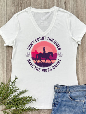 Don't Count The Rides Emma V-Neck Tee