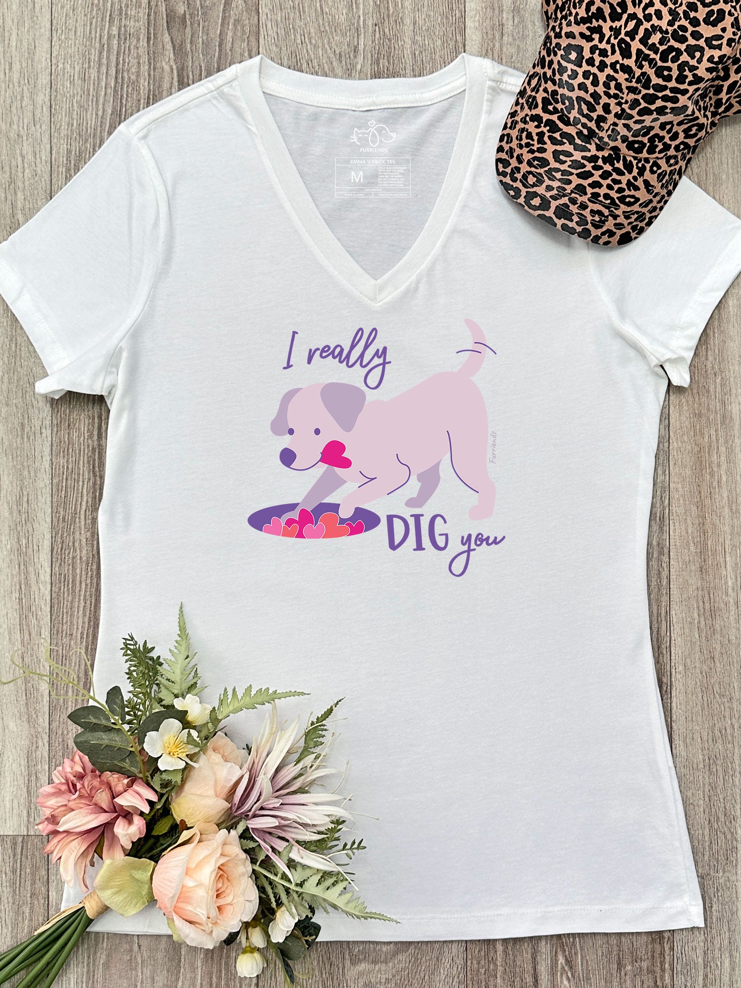 I Really Dig You Emma V-Neck Tee