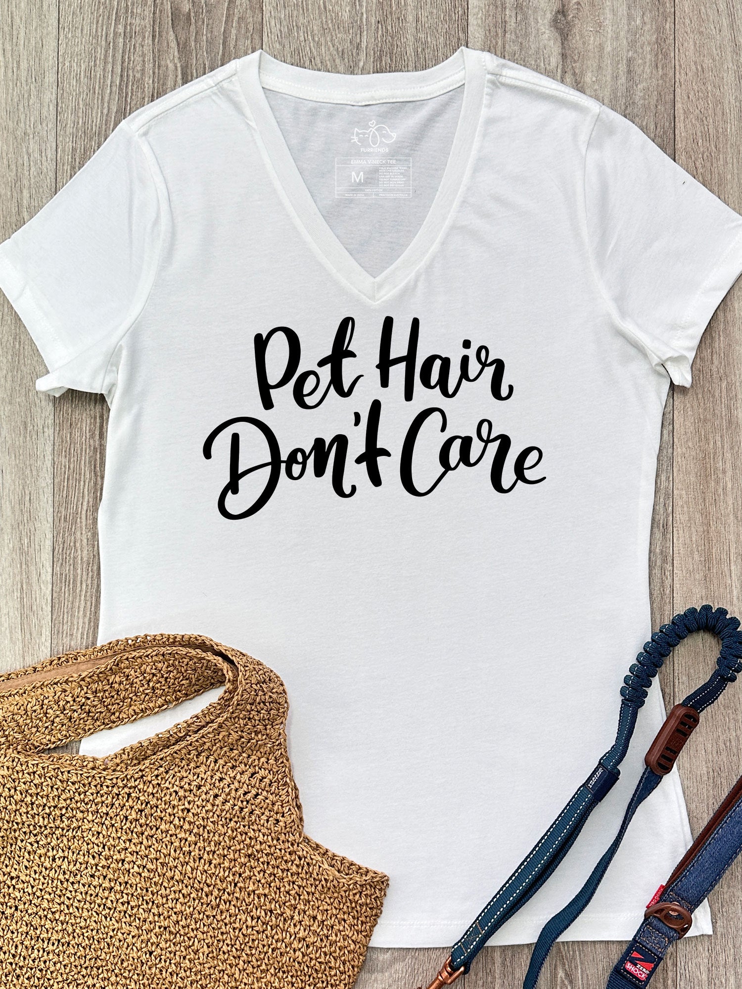 Pet Hair Don't Care Emma V-Neck Tee