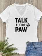 Talk To The Paw Emma V-Neck Tee