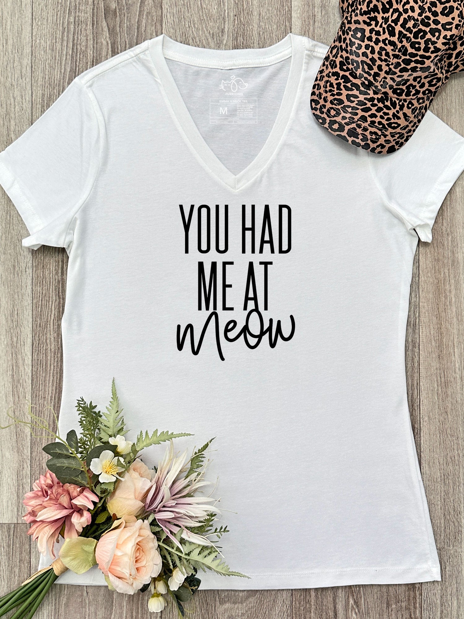 You Had Me At Meow Emma V-Neck Tee