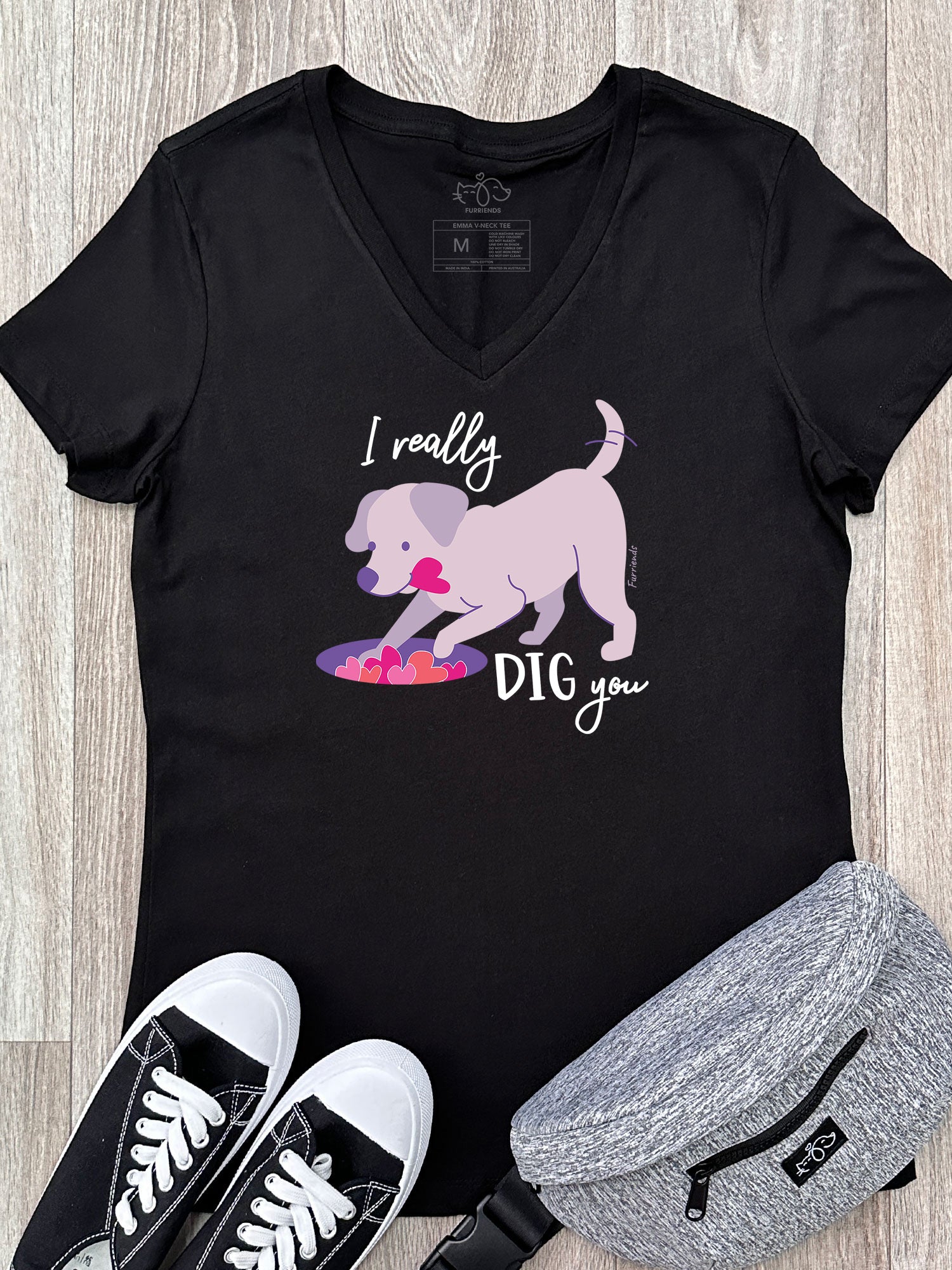 I Really Dig You Emma V-Neck Tee