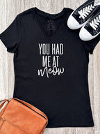 You Had Me At Meow Emma V-Neck Tee