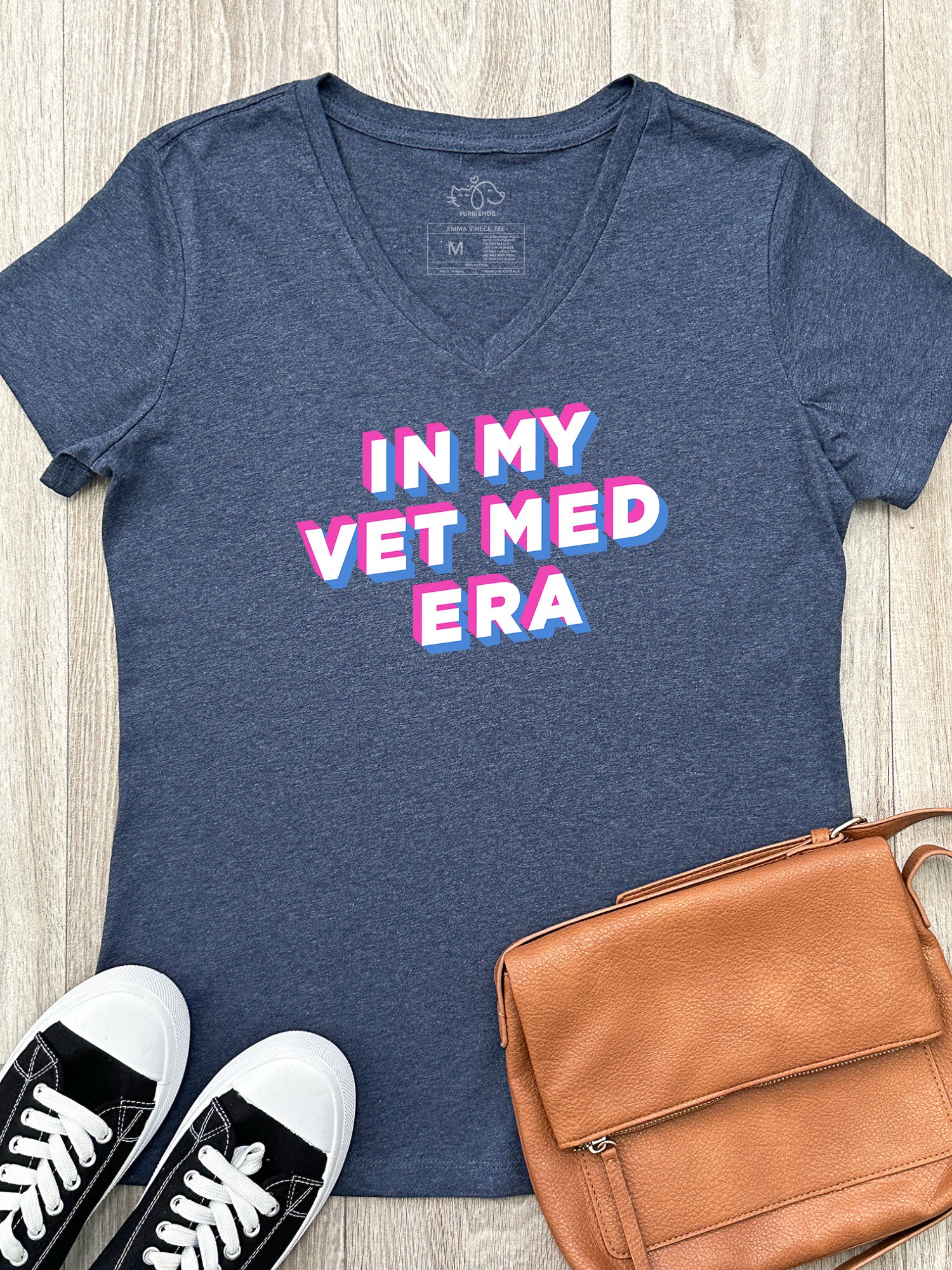 In My Vet Med Era Emma V-Neck Tee