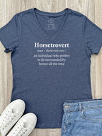 Horsetrovert Emma V-Neck Tee