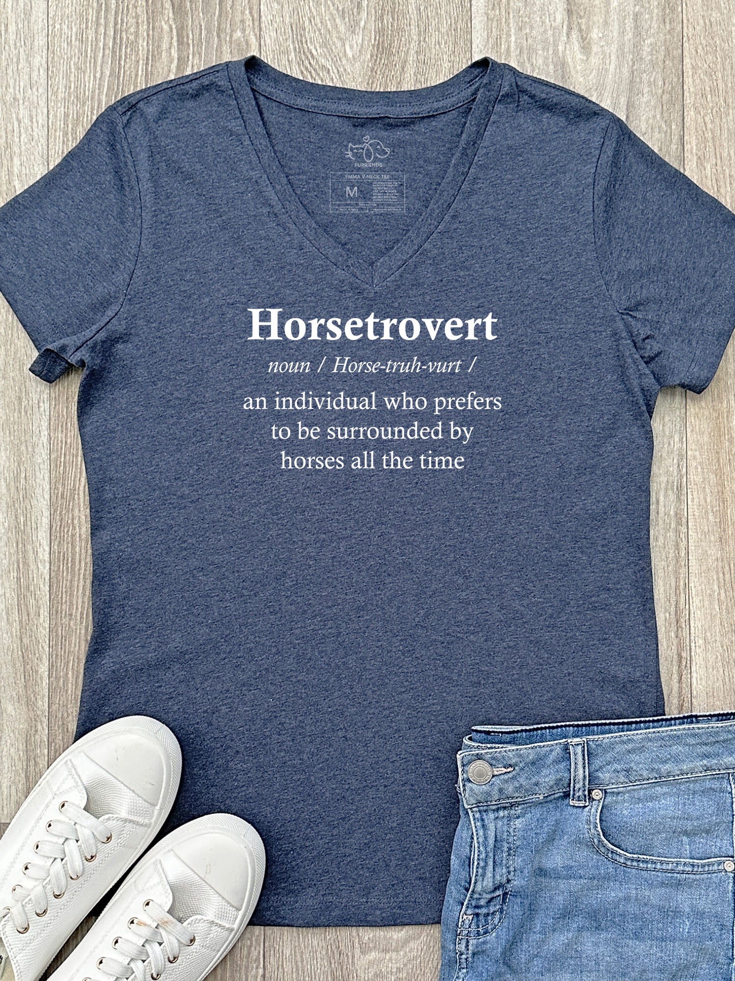 Horsetrovert Emma V-Neck Tee