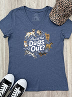 Who Let The Dogs Out? Emma V-Neck Tee