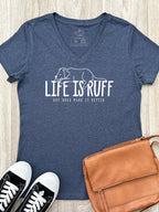 Life Is Ruff Emma V-Neck Tee