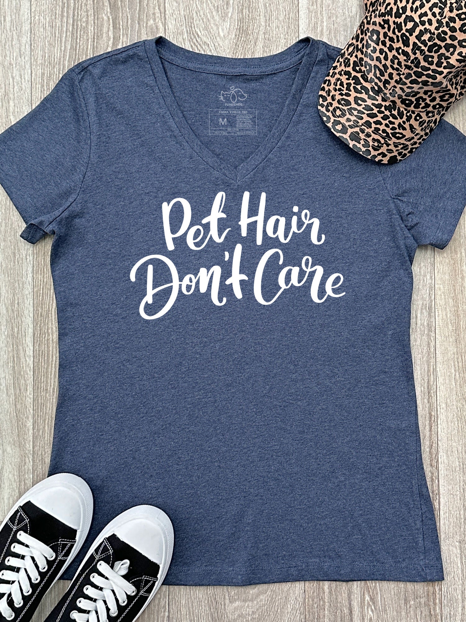 Pet Hair Don't Care Emma V-Neck Tee