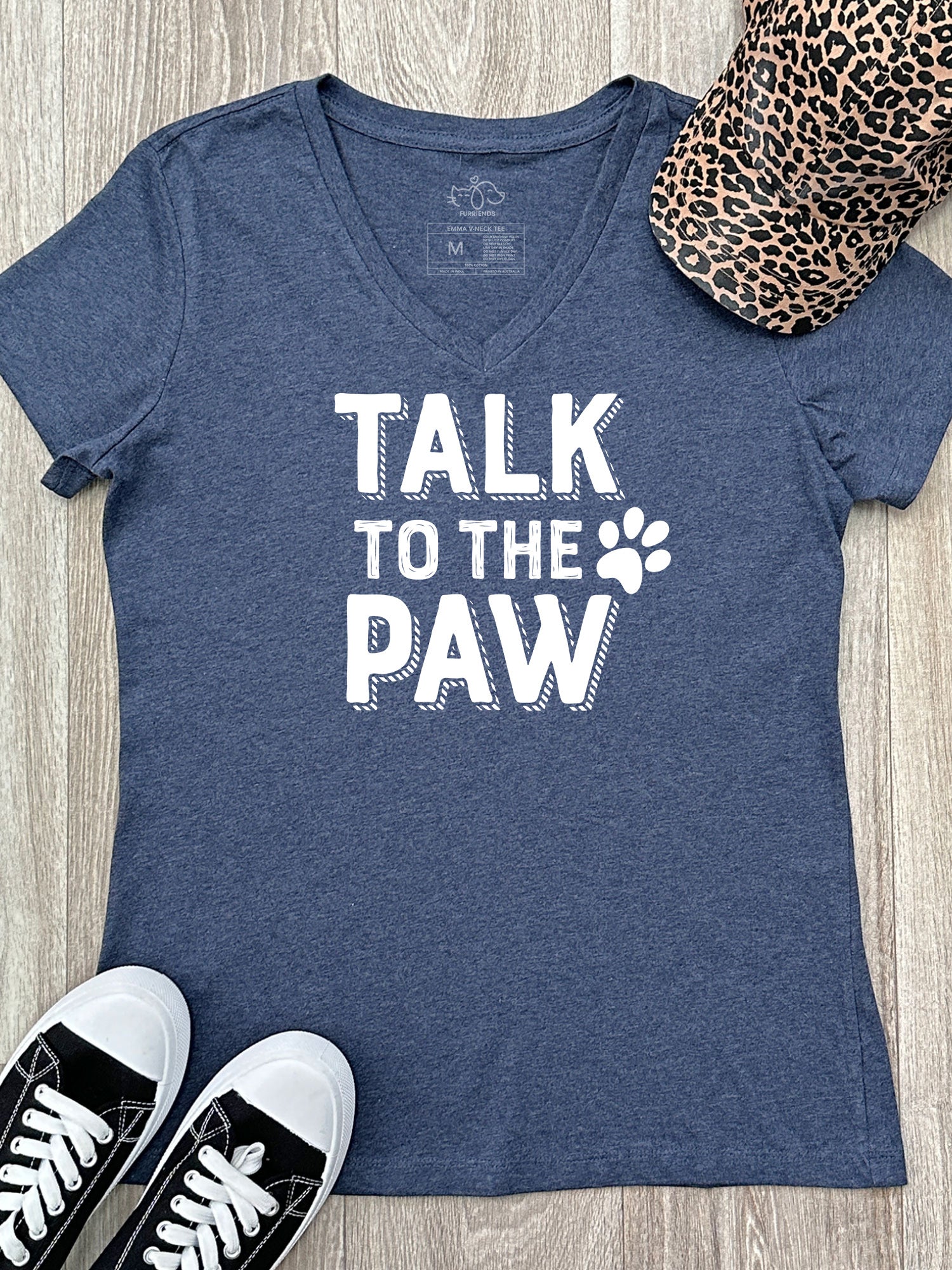 Talk To The Paw Emma V-Neck Tee