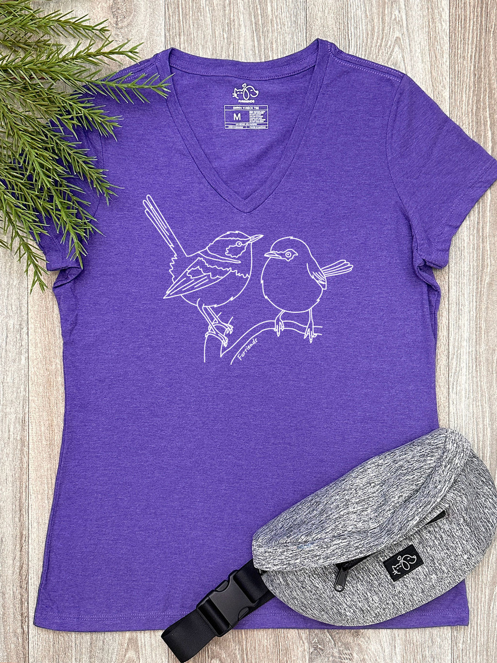 Superb Fairy Wren Emma V-Neck Tee