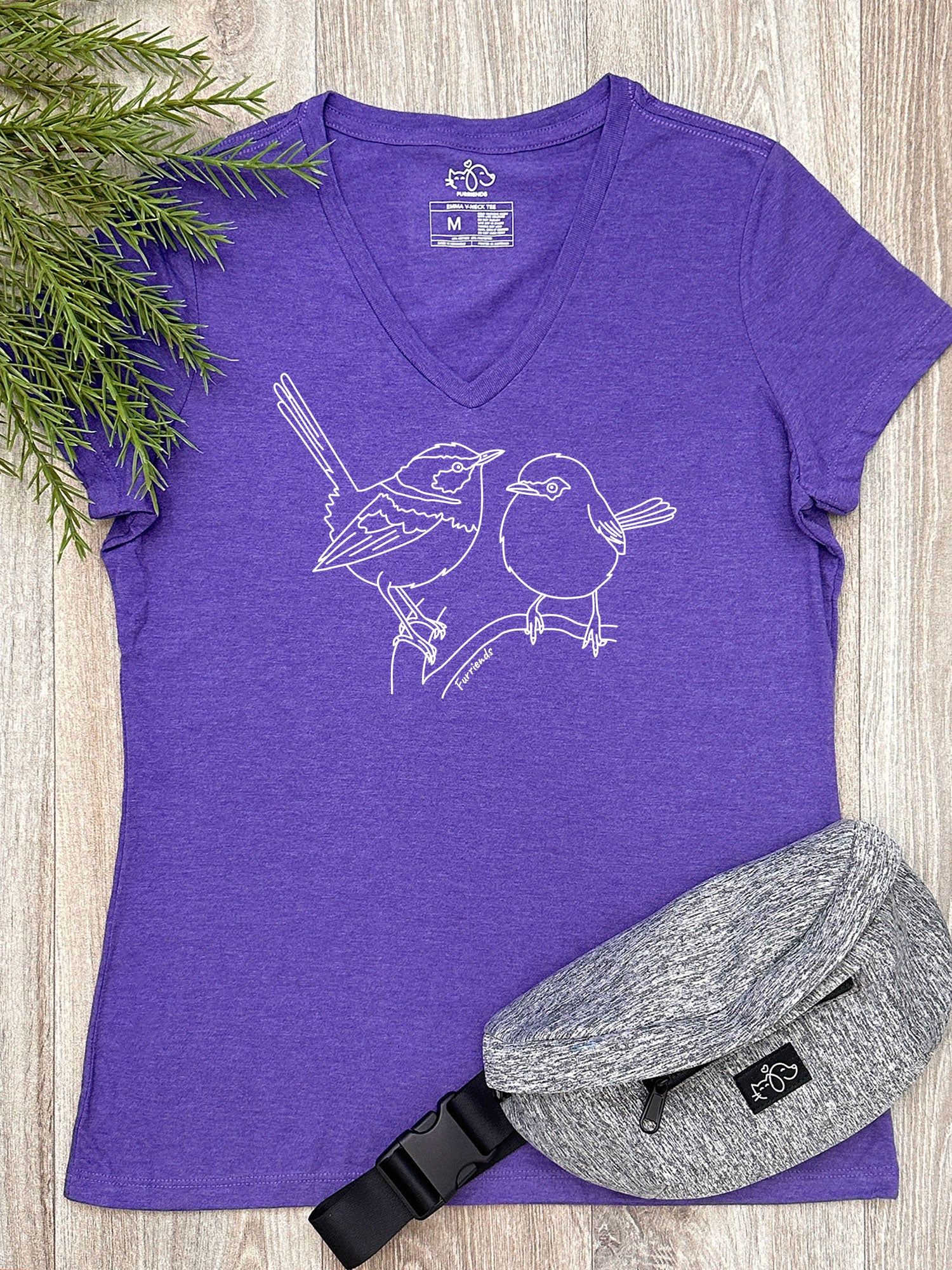 Superb Fairy Wren Emma V-Neck Tee