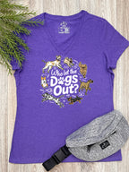 Who Let The Dogs Out? Emma V-Neck Tee